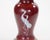 Pair of Mid-20th Century Burgundy Red Porcelain Chinoiserie Heron Table Lamps For Sale - Image 9 of 12