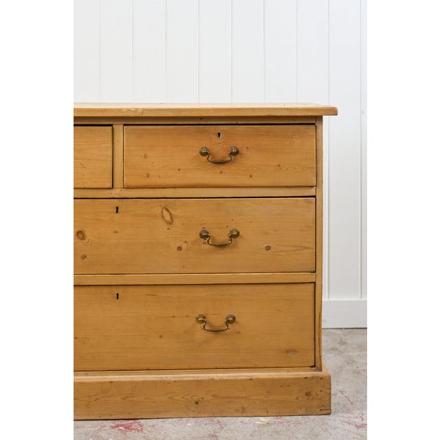 19th Century Pine 2 Over 2 Dresser Base/Server For Sale In Charleston - Image 6 of 13
