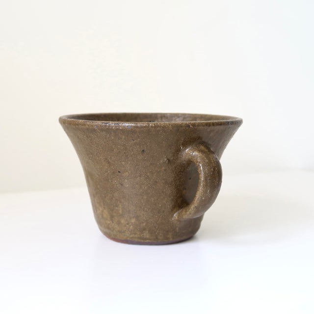 Vintage Signed Rustic Studio Pottery Vessel for Use as a Planter, Cachepot, Catchall or Sculptural Accent For Sale - Image 12 of 17