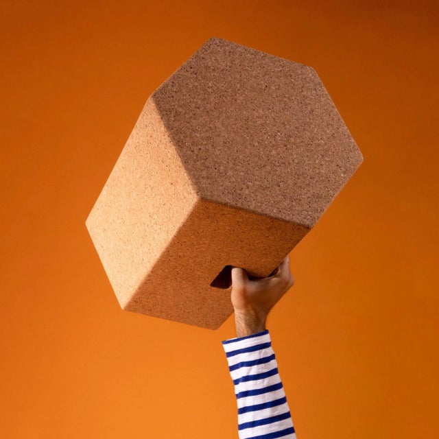 VIRA Cork Accent Stool or Table from Galula For Sale - Image 4 of 11