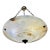Large French Directoire Style Alabaster Chandelier Pendant Light For Sale