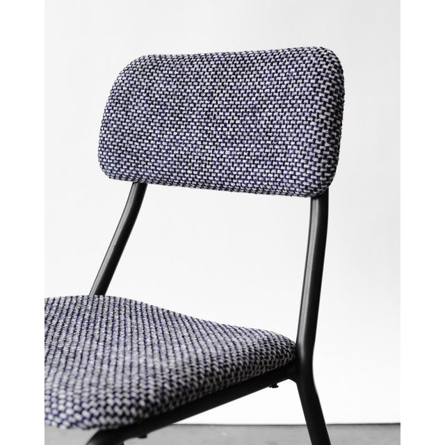 Mid-Century Italian Fabric Chair For Sale - Image 4 of 7