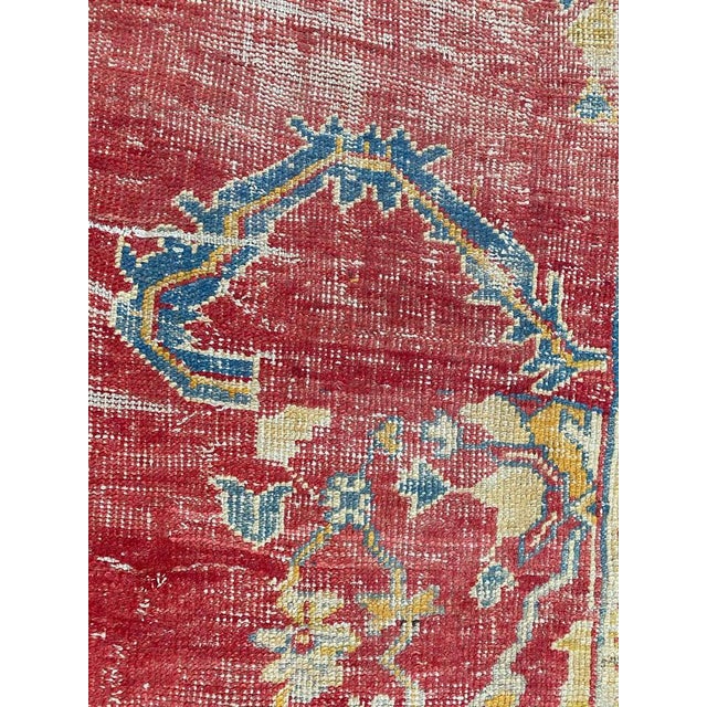 Antique Turkish Distressed Smyrne Rug For Sale - Image 17 of 18
