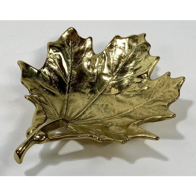 Brass Maple Leaf Trinket Dish For Sale In Kansas City - Image 6 of 10