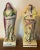 Ceramic Antique Early 19th Century English Staffordshire Pearlware Neoclassical Figures of Hope With an Anchor - a Pair For Sale - Image 7 of 9