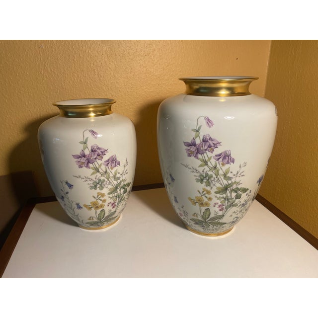 Large Wiesengrund und Bergeshöhn Vase in Porcelain from K&K Krautheim Selb Bavaria, Germany, 1940s For Sale - Image 10 of 11