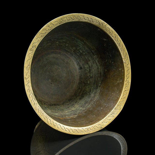 Antique Jardiniere Dish, Japanese, Meiji, Bronze, Decor, Planter Bowl, Victorian For Sale - Image 9 of 10