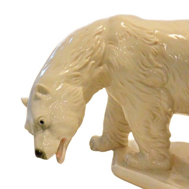 A breathtaking statement piece for the collector of fine European porcelain or Arctic-themed decor. This large-scale...