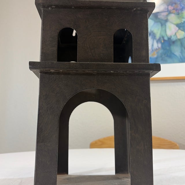 Black Steven Handelman Iron Church Lantern Spanish Revival For Sale - Image 8 of 12