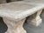 Authentic Hand Carved 3-Pedestal Limestone Garden Table From Provence, France For Sale - Image 12 of 18