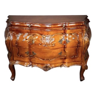 1930s French Imported Marble Topped Louis XVI Chest For Sale