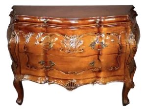 1930s French Imported Marble Topped Louis XVI Chest