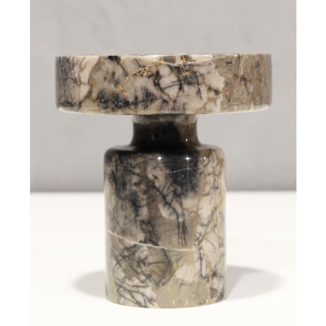 Mid-Century Modern Angelo Mangiarotti Gray Marble Vase For Sale - Image 3 of 6
