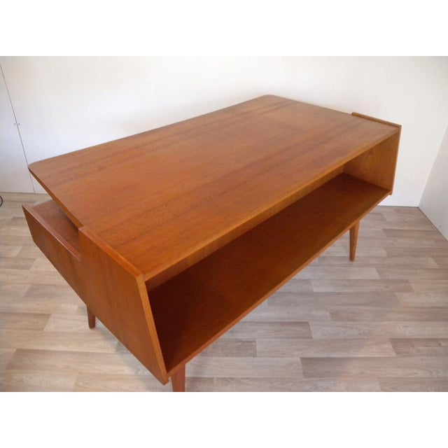 Mid-Century Danish Architects Desk in Teak, 1950s For Sale - Image 12 of 18