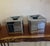Mid-Century Modern Vintage Chrome Coffee & Tea Canisters — Set of 2 For Sale - Image 3 of 7