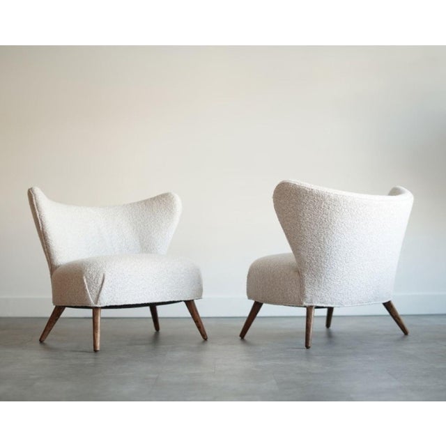Experience timeless elegance with this set of Scandinavian Modern Wingback Lounges from Denmark, circa 1950-1959....