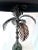 Metal Mid 20th Century Table Lamp in Shape of Palm Tree with Art Glass Disks and Metal Metal Fronds For Sale - Image 7 of 10