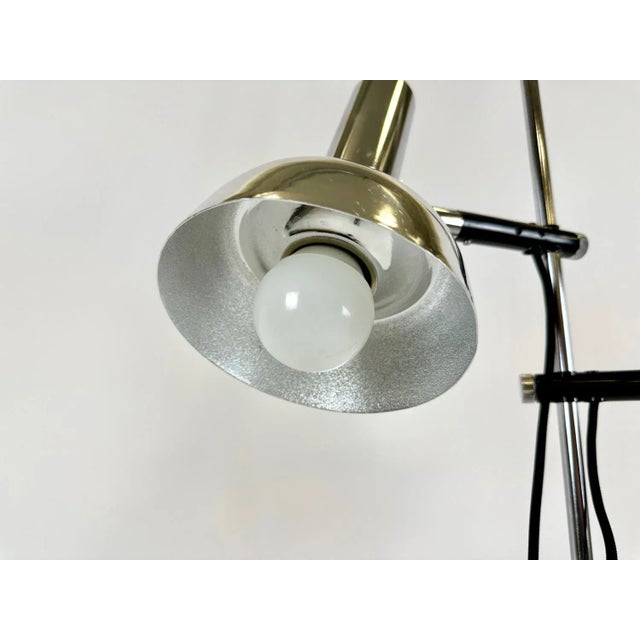 Black Mid-Century Adjustable Floor Lamp by Koch & Lowy for Omi, 1970s For Sale - Image 8 of 13