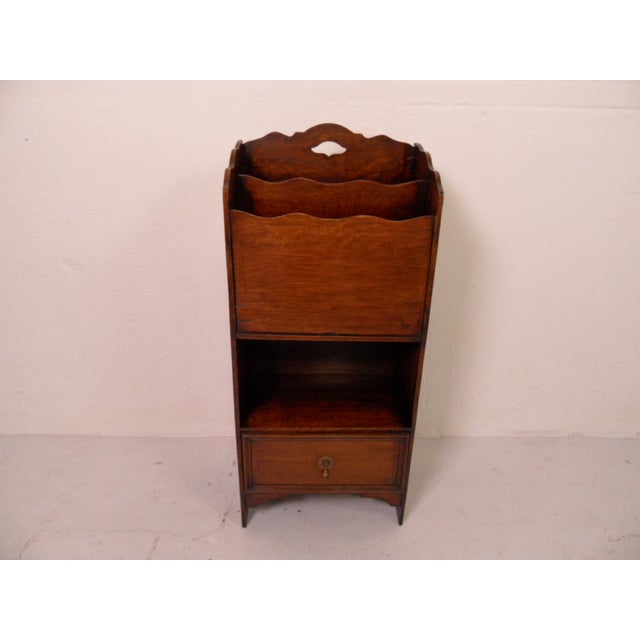 Antique Oak Magazine Rack, 1890s For Sale - Image 4 of 10