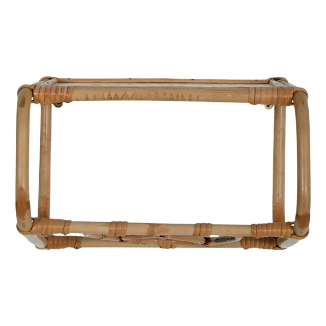 Suspended Bamboo Bedside Table, 1960s For Sale