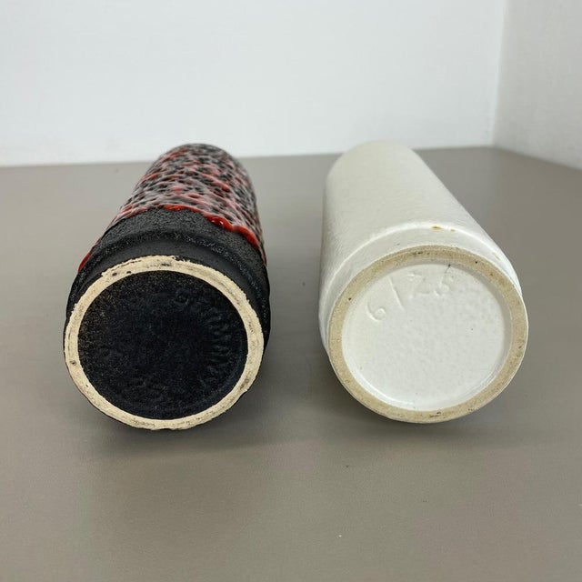 Fat Lava Pottery Vases from Jopeko, Germany, 1970s, Set of 2 For Sale - Image 16 of 18