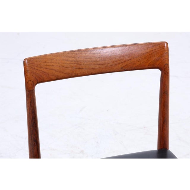 Animal Skin Mid-Century Teak Chairs from Lübke, 1960s, Set of 4 For Sale - Image 7 of 17