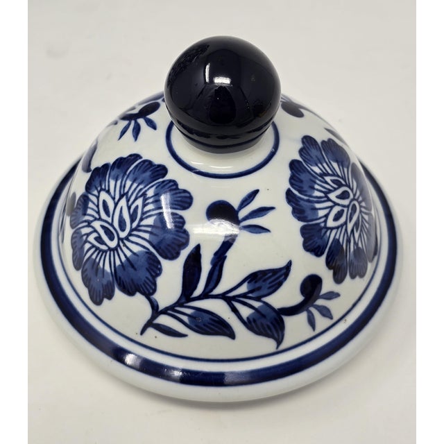 Bring timeless elegance to your home with this beautiful Chinese blue and white porcelain ginger jar. Featuring an...