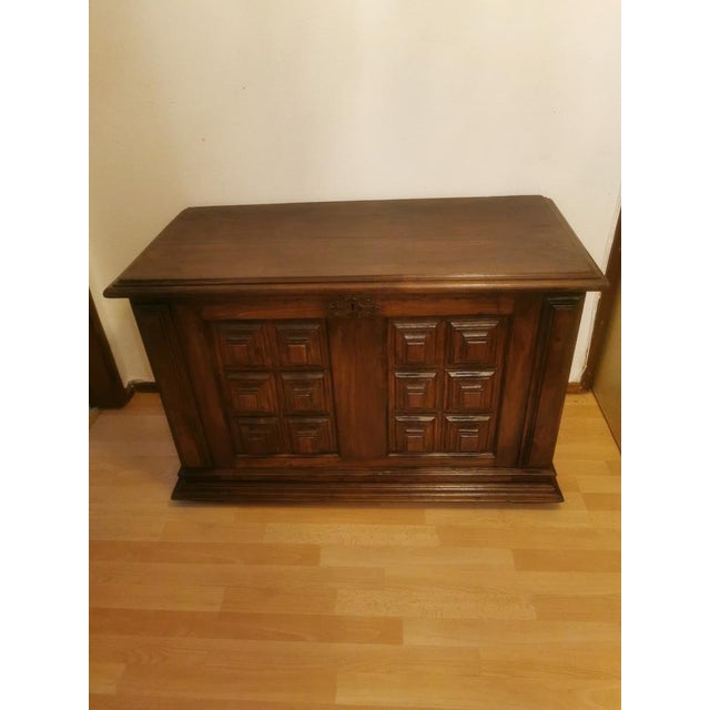 Vintage Wood Trunk, 1920s For Sale - Image 4 of 18