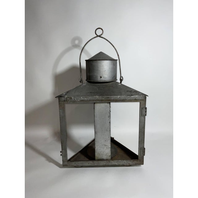 Metal U.S. Coast Guard Post Lantern For Sale - Image 7 of 7