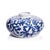 Bermuda Coral Stoneware Blue/White Vase For Sale - Image 4 of 4