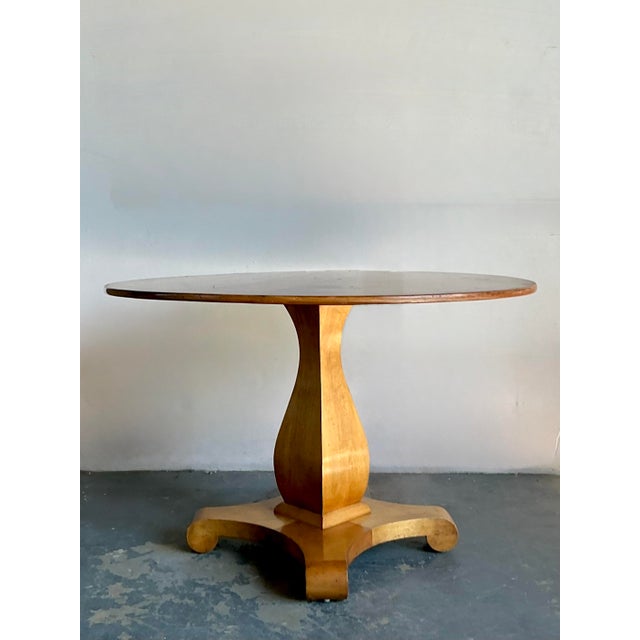 Vintage Boho Center Hall Table After Biedermeier For Sale - Image 4 of 6