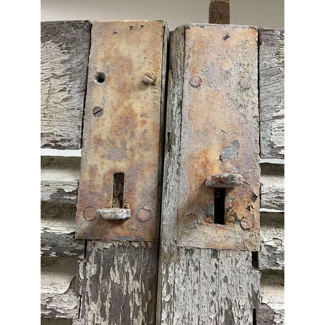Antique French Two Part Shutters, 1890s For Sale - Image 9 of 12