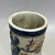 Blue Vintage Relief Carved Ceramic Brush Pot With Bird and Floral Motifs For Sale - Image 8 of 8
