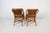 1970s Pair of Palm Beach Bamboo and Rattan Bistro Chairs For Sale In Boston - Image 6 of 11