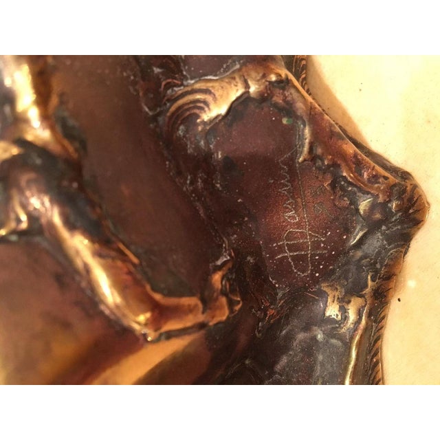 Gilt Brass Eagle Sculpture by Daniel Chassin, 1990s For Sale - Image 4 of 5