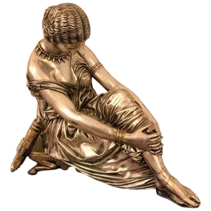 French Bronze Figure of a Seated Female