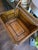 Animal Skin Leather and Glass Display Case End Table With Iron Base For Sale - Image 7 of 11
