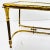 Mid 20th Century Brass Parchment Top Cocktail Table For Sale In Dallas - Image 6 of 12