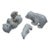 Bing and Grondahl Copenhagen Polar Bear Family Set of 3 Super Rare For Sale