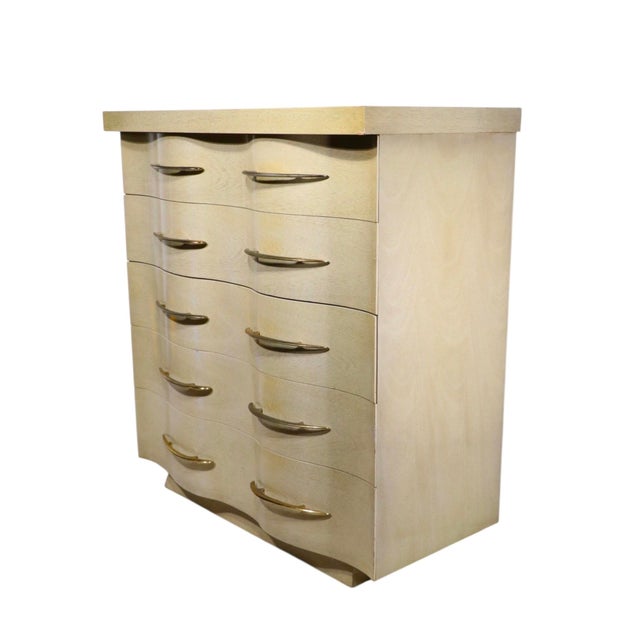 Kent Coffey Mid Century Hollywood Regency Style Kent Coffey Five Drawer Chest the Parkdale Series Circa 1950/60's For Sale - Image 4 of 10