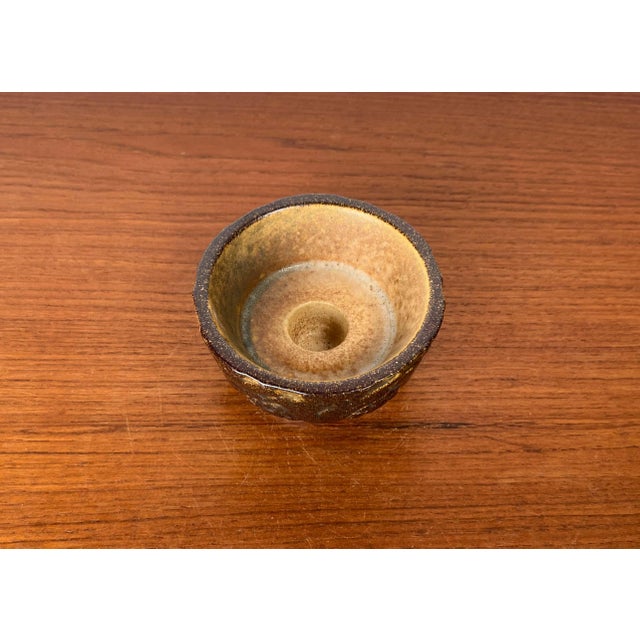 Mid-Century Modern Danish Studio Pottery Candleholder from Michael Andersen Keramik, Bornholm, 1960s For Sale - Image 9 of 12