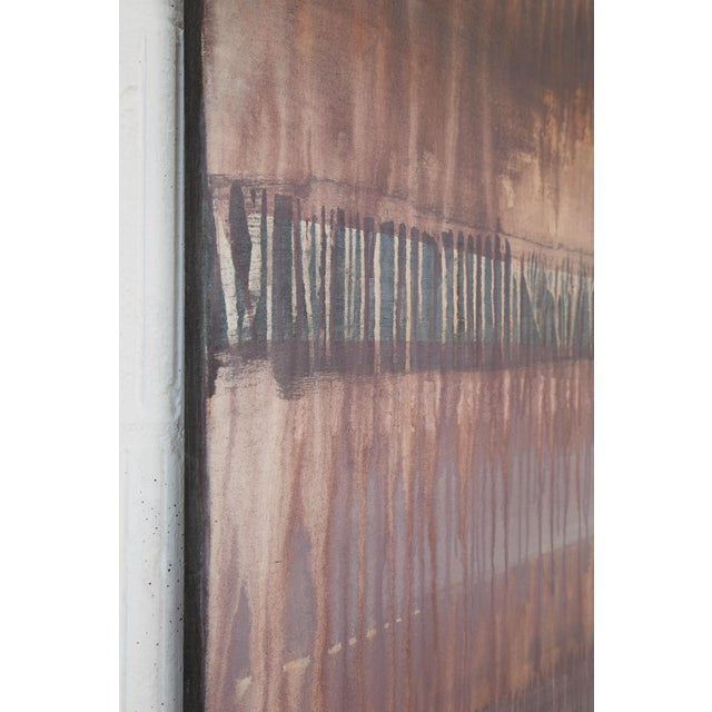 "Volcanic Monochrome 11" - Large Abstract Acrylic Painting by Simon Findlay For Sale - Image 6 of 17