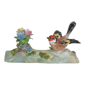 Crown Staffordshire Porcelain Goldfinch Bird Figurine Designed by Jt Jones 4897b