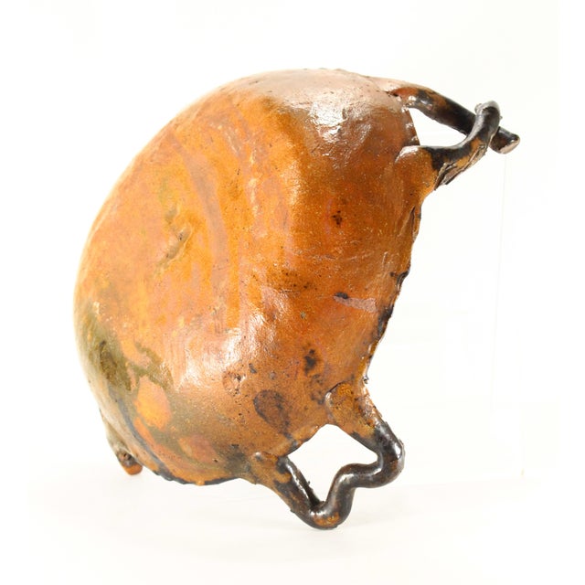 Circa 1900 Barrio De La Luz Puebla Pottery Bowl Tortoiseshell Glaze Barro Vidriado For Sale - Image 14 of 17