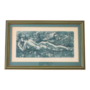 Mary Vickers "Repose" Signed and Numbered Nude Lithograph