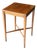 Vintage Neoclassical Mahogany Side Table | Louis XVI Revival Accent Table | Carved Rosettes & Fluted Legs | Circa 1930s–1950s For Sale