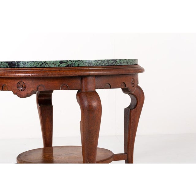 Vintage Side Table with Marble Top For Sale - Image 11 of 13