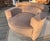 Roche Bobois Sculptural Circular Swivel Lounge Chair in Camel Suede Attributed to Vladimir Kagan For Sale - Image 17 of 18