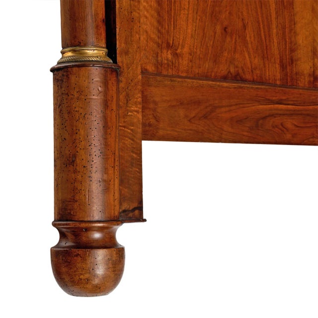 Late 19th Century French Walnut Antique Headboard For Sale - Image 5 of 9