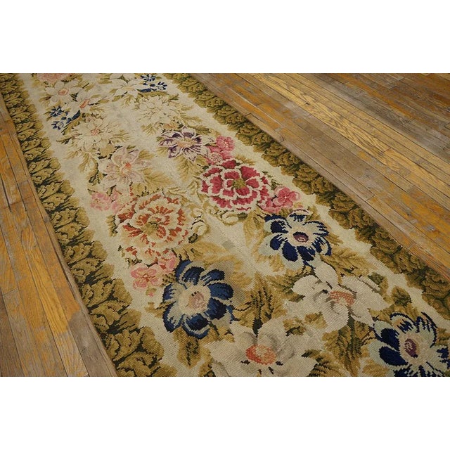 Mid 18th Century Mid-18th Century English Axminster Carpet ( 3'4" x 17'4" - 102 x 528 ) For Sale - Image 5 of 7